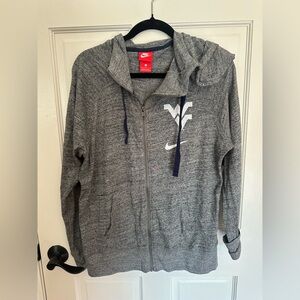 Nike Heather Gray Full-Zip Jacket
